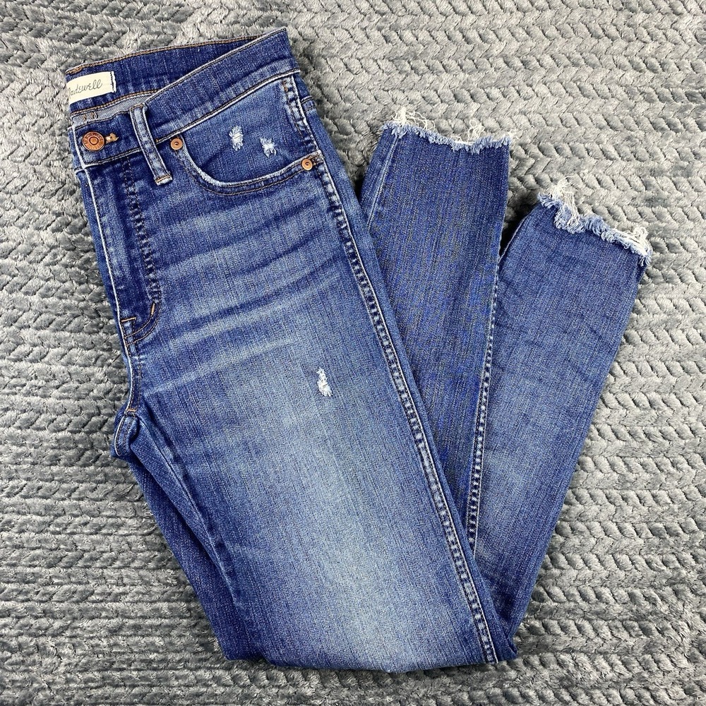 Madewell 9" High Rise Skinny Jeans Dark Wash Size 27